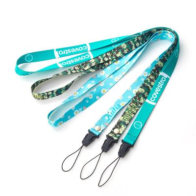 China Promotion Gift Good Quality Promo Badge ID Card Rope Lanyard With Logo Print for sale