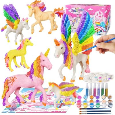 China BAOYU Unicorn Painting Kit 2022 for Kids, Paint Your Own Unicorn, Unicorn Craft Kit Arts and Crafts Set for Kids for sale