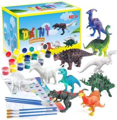 China BAOYU Amazon Dinosaur 2022 Kids Dinosaur Toy Painting Crafts Set Kit, Decorate Your Dinosaur, Create Dino World Painting Toy for sale