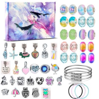 China 2022 New Arrival Fashion BAOYU 51 PCS DIY Charm Bracelets Beads for Girls, Adults and Beginner Jewelry Making Kit for sale