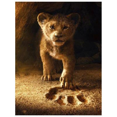 China Full Square Drill 5D DIY Diamond Painting Lion King 3D Diamond Embroidery Cross Stitch Modern Round Rhinestone Mosaic Animal Gift for sale