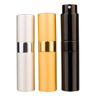 China High Quality Aluminum Twisted Pump Sprayer Perfume 8ml Atomizer In Stock Samll Order Welcome for sale