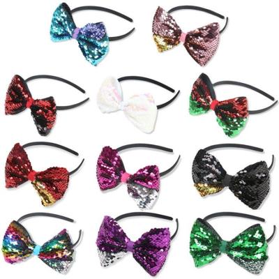 China Sweet Glitter Bow Hair Circle Butterfly Decorative Girls Hair Circle for sale