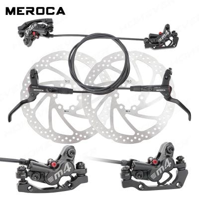 China MEROCA M4 Mountain Bikes Bicycle Parts Cycling MTB 160mm 4 Rotor Oil Disc Brake Hydraulic Piston Disc Brake Bicycle Disc Brake Calipers for sale