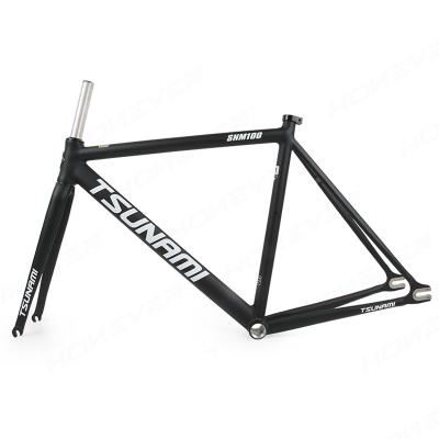 China Road Bikes TSUNAMI SNM100 Speed ​​Bike Frame Aluminum Alloy 700C Fixie Bike Fixed Frame For Track Bike for sale