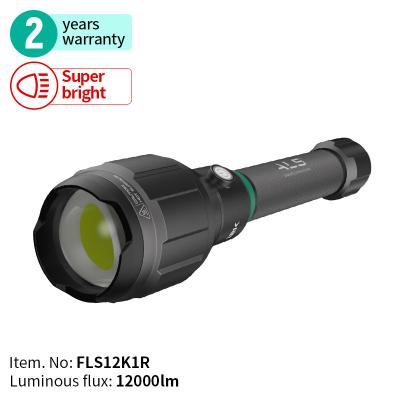 China SAL Camping Rechargeable 12000lumen Led Flashlight Waterproof Rescue Powerful Flashlight for sale