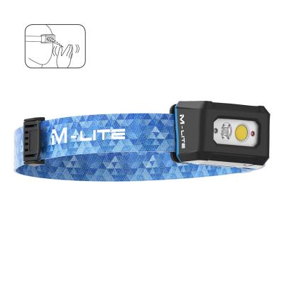 China Outdoor SAL Water Resistance Adjustable Sensor Headband Water Resistant Rechargeable Led Running Headlight for sale