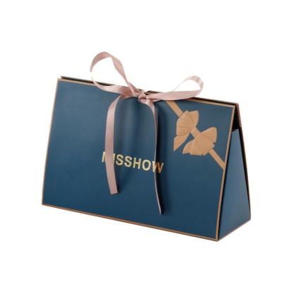 China Recyclable Custom Logo Print Luxury Gift Boutique Eco Shopping Paper Bags With Handles Ribbon Bow Tie for sale