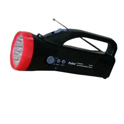 China Portable Dynamo Camping Rechargeable Radio With Flashlight for sale