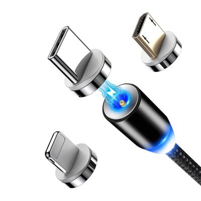 China 2A Magnetic Charging Cable Cell Phone Magnetic Charger Cable Custom Mobile Phone Charging Magnetic USB Cable for sale