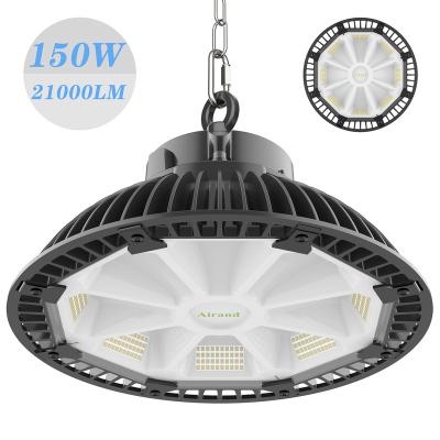 China Heat dissipation design & Factory Price 28000LM High Power 100W 150W 200W 240W LED UFO High Bay Light Industrial Refracting Warehouse Around Highbay Light for sale