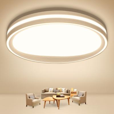 China Modern Minimalist Indoor Office Home Outdoor Easy Installation Round 24W Ultra Thin Panel LED Enclosed Ceiling Lights for sale