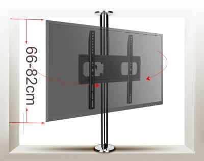 China BG11-M NEW 360 Rotate 23-55 Inch Stainless Steel LCD TV Rack Mount Bracket In Partition Wall Height Adjust 86-114cm BG11-M for sale