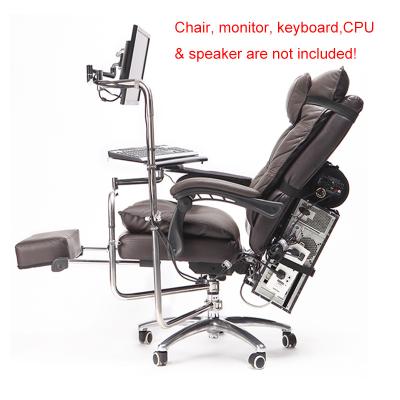 China Full OK920 Metal Motion Chair Axis Monitor Mount Keyboard Holder +Chair Arm Sling Elbow Wrist Support Mouse Pad For Gaming Desk for sale