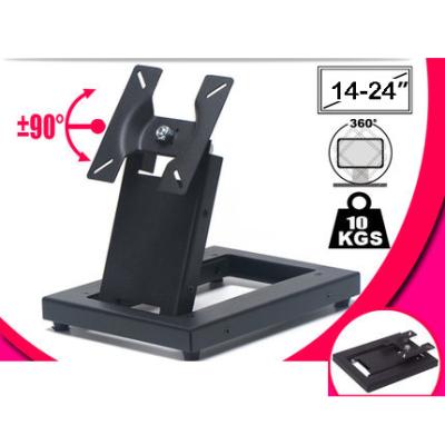 China Full Motion Metal TSM-100 Inch 14-24 Touch Screen Monitor Stand Foldable TV Stand Mount Steel Base for sale