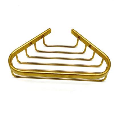 China Modern Modern Gold Soap Dish Bath Hardware Metal Wire Soap Basket for Hotel and Home for sale