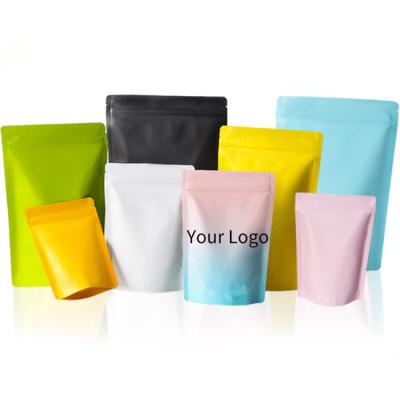 China Recyclable Price Stock Zipper Tools Aluminum Foil Small Plastic Candy Mini Bags Stand Up Pouch Smell Proof Mylar Zip Lock Bags for sale