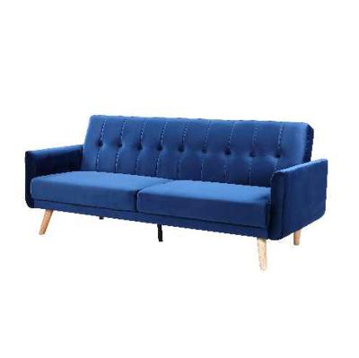 China Foldable Loveseat Sofa Bed 2 Seater Sofa Living Room Furniture Small Space Style Velvet Fabric Mail Order Packing for sale