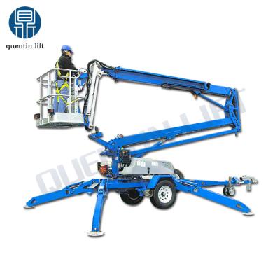 China Overhead Rig 30m 35m Hydraulic Articulating Diesel Engine 40m Towable On Promotion Height Lifting Boom Lifts for sale