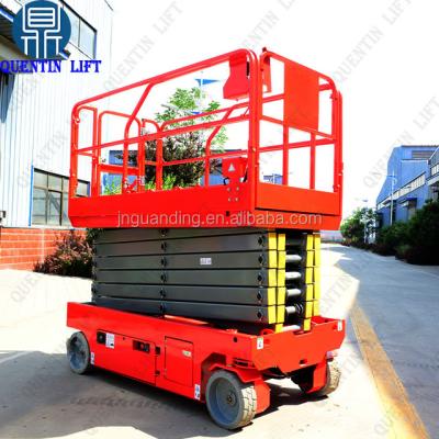 China Low Noise Mobile Self Propelled Platform 12m Lift Hydraulic Electric Scissor Man Lifts for sale