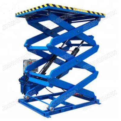 China Safety Easy Operation Hydraulic Stationary Motorized Lift Table For Sale Warehouse Hydraulic Cargo Vertical Mast Lift for sale