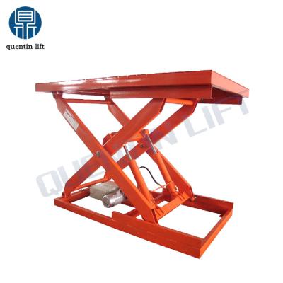 China Loading and unloading 4.5meters cargo scissor lift tables hydraulic fixted heavy duty scissor lift stationary loading platform for sale