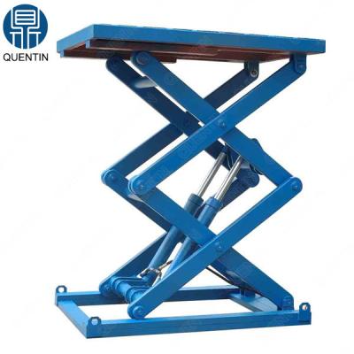 China Small Size Stationary Hydraulic Scissor Lift Table 1 Ton for sale