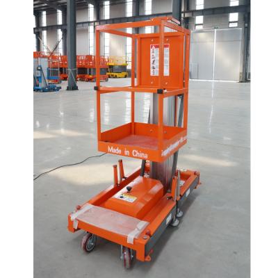 China Performance 10m Column Alloy Lift Table / Aluminum Alloy Top Single Aerial Work Platform for sale