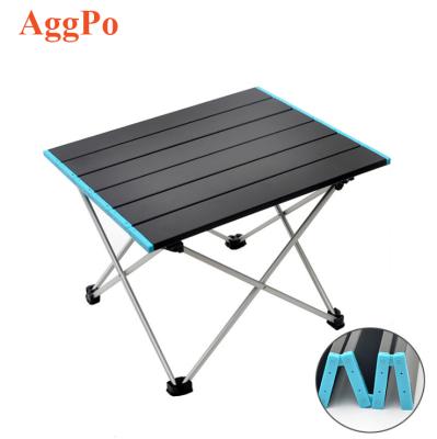 China Lightweight Folding Easy Carry Aluminum Picnic Table, Cake Roll Up Foil Roll Up Table In Bag For Picnic for sale