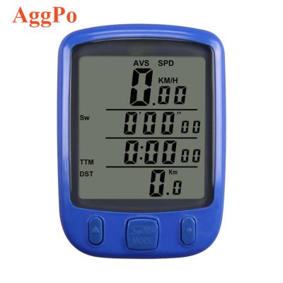 China Waterproof Speed ​​Odometer Bike Wireless Computer Bicycle Tachometer and Odometer with LCD Display Cycling Stopwatch for Mountain Road Bike for sale