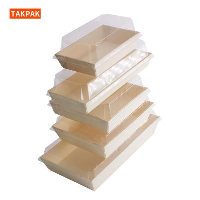 China Customized High Quality Eco-friendly Disposable Takeaway Container Dessert Charcuterie Cheese Boards Cake Sushi Tray Packaging Box for sale