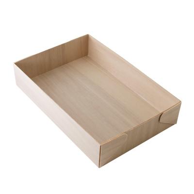 China Cheap Disposable Japanese Wooden Takeaway Storage Fast Food Fruit Sushi Box Packaging Tray Biodegradable Biodegradable Container for sale