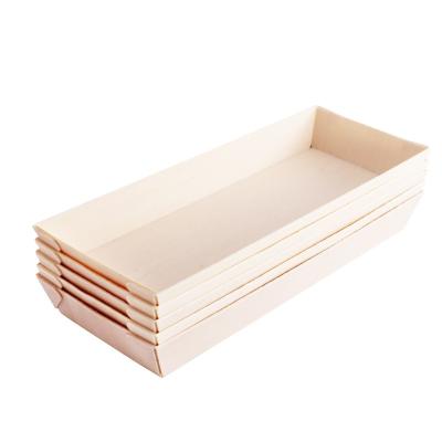 China Disposable Folding Microwavable Biodegradable Natural Wooden Lunch Box Disposable Food Delivery Box for sale