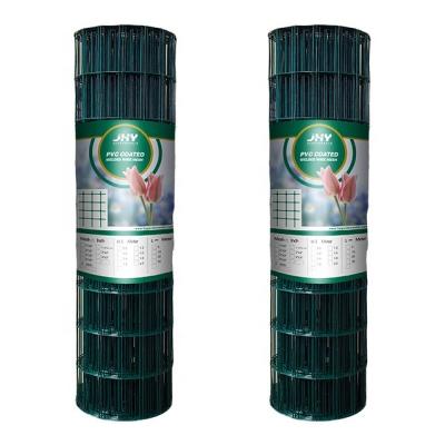 China Easily Assembled PVC Welded Wire Mesh , Green Black PVC Coated Welded Wire Mesh For Farm Fence for sale