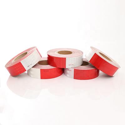 China Untearable 5cm*45m Red And White PC And PMMA Material Customized EGP Dot Reflective Tape for sale