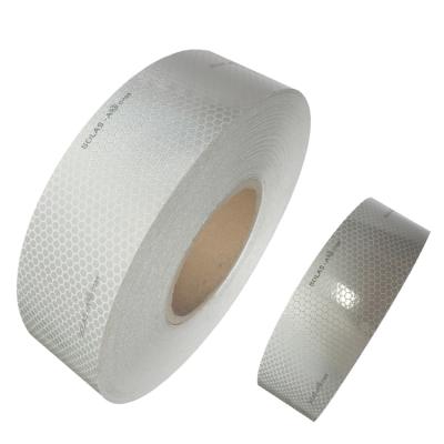 China Honeycomb Tearable High Strength Reflective Warning Adhesive Truck Pet Reflective Tape for sale