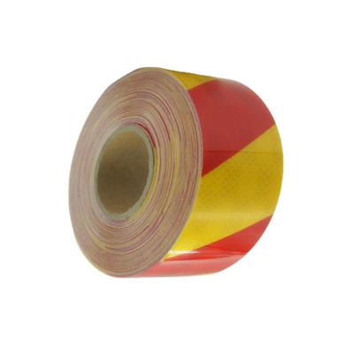 China Tearable Cheap PVC Honeycomb Plain Reflective Sticker Tape Roll For Warning Safety Precaution for sale