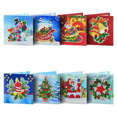 China Halloween Diamond Painting Kit Embroidery Holiday Birthday Traditional Chinese 5D DIY Diamond Mosaic Greeting Card Christmas gift for sale