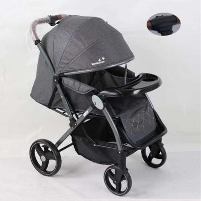 China PU Leather Baby Stroller Luxury Baby Carriage/Chinese Supplier Sale 3 Directly in 1 /Custom OEM Customized View Logo for sale