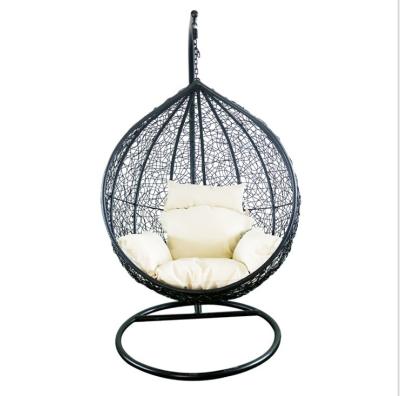 China Super Comfortable Outdoor Swing Chair Rattan Water Drop Shaped Hanging Chairs for sale