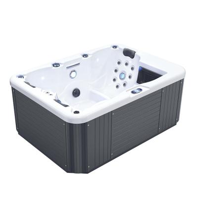 China Free Regular Customers Like Comfortable Hot Tub 3 People Air Solid Wood Type Massage Jet Whirlpool Bathtub for sale