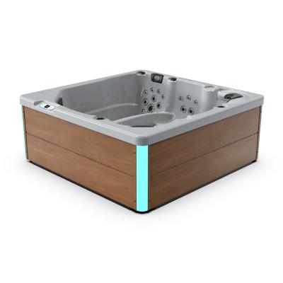 China Shell Free Stable Quality 7 Colors Optional Spa Tub Balcony Massage Bathtub Jakuzzi Spa For Outdoor for sale