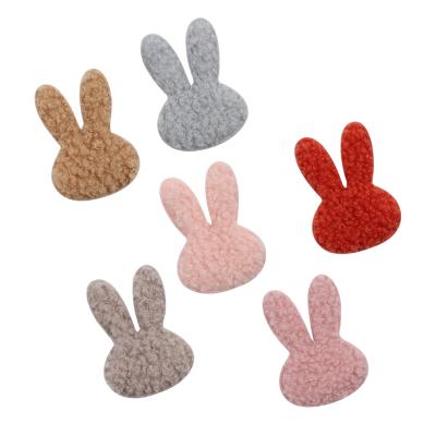 China 2021 Popular DIY Hair Accessories Teddy Wool Easter Day Rabbit Felt Pads Girl's Clothing Ornament DIY Hair Accessories Festival Headwear for sale