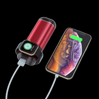 China Amazon 2019 Hot Selling Portable Wireless Power Supply 3in1 Charger Power Bank For Apple Watch Airpods Smartphone 5200mah Earphone for sale