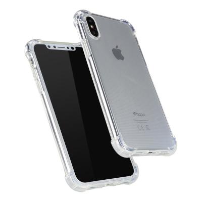 China Full Protection Shockproof Transparent Clear TPU Phone Case For iPhone X Mobile Phone Case for sale