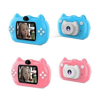 China 2.2 Inch IPS Display 600mah Selfie Video Best Children Mini Camera Kids Digital Cat Camera Toy For Kids 3-10 Years Old for sale