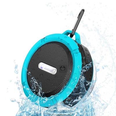 China Hot Selling Classic Mini Wall Handing Waterproof Wireless BT Portable Speaker for Outdoor Kitchen Bathroom with Hanger for sale