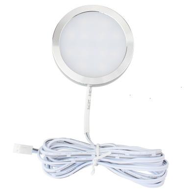 China LANDSCAPE New DC12V Under Cabinet Household Ultra-thin Showcase LED Cabinet Spot Light Outdoor Mounted Round 10mm Light for sale