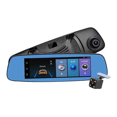 China Car DVR 4G Android Dual Lens 1080P Rearview Mirror GPS Navigation 7.84