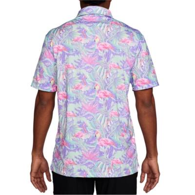 China Custom Made Anti Shrink Hawaiian Shirts Shorts Sleeve Aloha Beach Shirt Floral For Men for sale